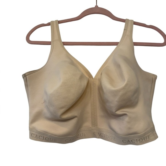 Cacique Cotton Unlined No Wire Bra - Picture 4 of 8